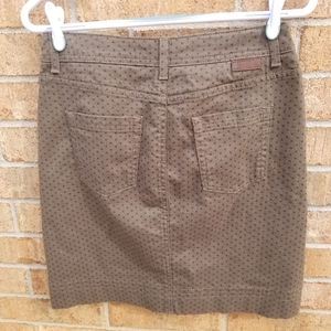 Boden Star Print Denim Skirt